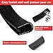 ILOVA Door Edge Guard Trim Molding Durable Fits Most Cars Virtually Invisible Easy D.I.Y. Installation Internal Double Sided Tape No Tools Needed Protected Lining 13ft Black