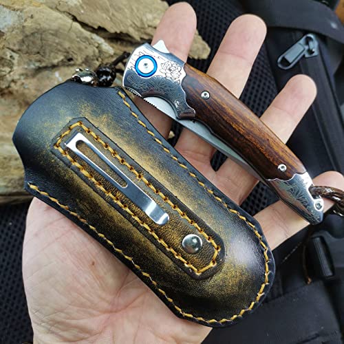 3.5 "m390 folding knife, high hardness pocket camping knife, desert