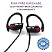 Sardonyx SX-918 Wireless Headphones, Best Bluetooth Earphones Noise Cancelling Sport IPX7 Waterproof HD Stereo Headset w/Mic, Secure-Fit Sweatproof Earbuds for Gym Running Workout Exercise