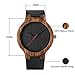 FASIOU Creative Wood Watch Mens Analog Minimalist Genuine Leather Band Strap Bamboo Nature Wood Wrist Watch