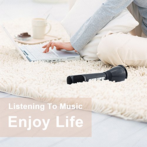 TOSING K068 Wireless Karaoke Microphones Bluetooth Speaker Portable KTV Player Mini Home KTV Music Playing and Singing Machine System for iPhone/Android Smartphone/Tablet Christmas Gift (black) - Thumbnail 4