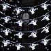 Angela&Alex White String Lights, 16.4 ft White Lights Battery Powered 40 LED Lights Valentine's Day Decoration Waterproof Wapiti Lights, 8 Modes for Indoor/Outdoor Fence Garden Party Decorations