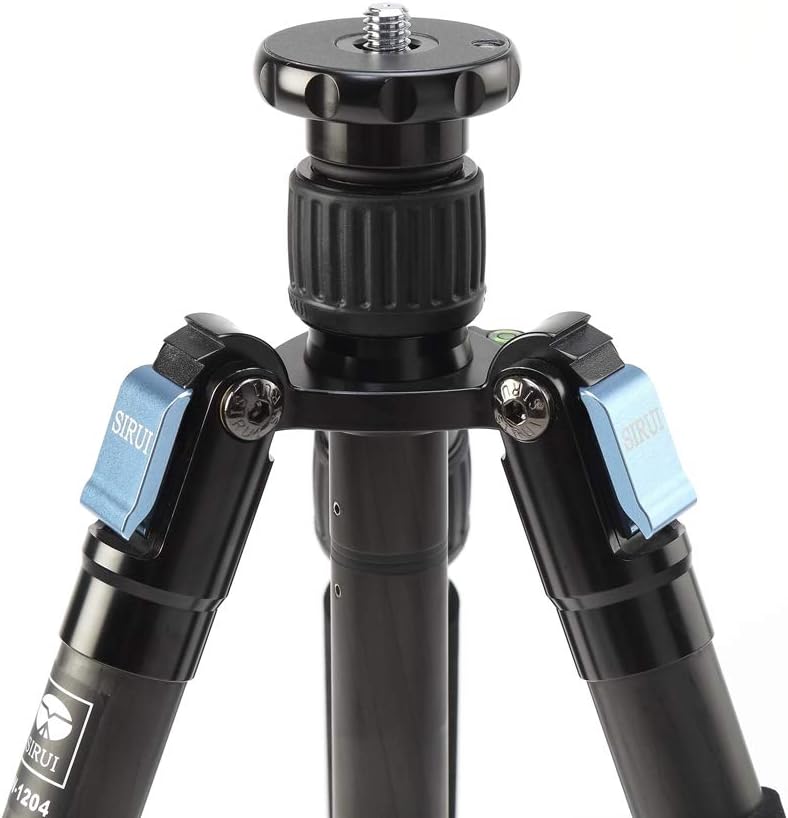 Sirui W-1204 4-Section Waterproof Carbon Fiber Tripod, 33.1lbs Capacity, 65" Maximum Height, Gray (6913) : Camera & Photo