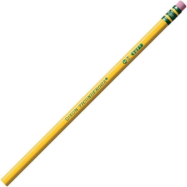 TICONDEROGA® PENCILS, #2 LEAD, MEDIUM SOFT, PACK OF 24