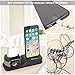 Foxnovo Apple Watch Stand, 3 in 1 Silicone Charger Dock Station for Apple Watch Series 4/3/2/1/AirPods/iPhone X/iPhone 8/8 Plus/7 Plus/6S, Ideal Decoration for Study, Hall, Bedroom, Office Desk