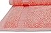 SALBAKOS - 100% Turkish Cotton Heirloom Quality Wash Cloth, Hand, Bath, Bath Sheet Towels and Bath Rugs & Mats (Coral, 12 Washcloths)