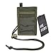 OneTigris Tactical ID Card Holder Hook & Loop Patch Badge Holder Neck Lanyard Key Ring and Credit Card Organizer (RangerGreen)