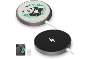 Magnetic Wireless Charger, 2 Pack 15W Panda Wireless Charging for iPhone 17/16/15/14/13/12 Pro Max Plus Mini and Airpods 4/3/