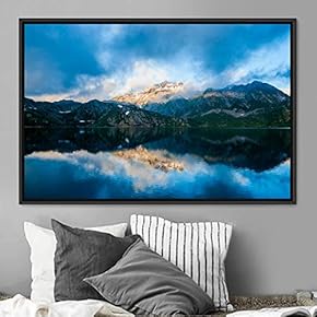 signwin Framed Canvas Wall Art Calming Waters Aerial...