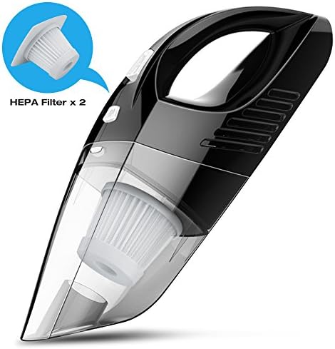 Cordless Vacuum Cleaner, Silipower Handheld Vacuum, Rechargeable Portable Hand Car Vacuum with 2 Washable HEPA Filters