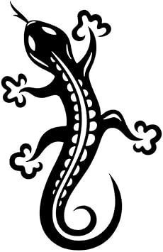 Ljingming Sticker De Carro Lagartija De Dibujos Animados De Animales De Vinilo Coche Estilo Pegatina Black 9 7 Cm 15 2 Cm 2pcs Amazon Es Coche Y Moto
