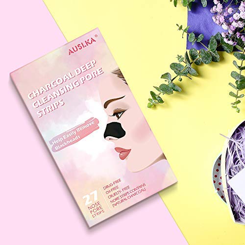 Blackhead Pore Strips, Blackhead Remover For Nose, 27 Count Deep Cleansing Charcoal Peel Off Strips