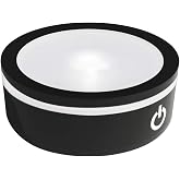 EUSTUMA LED Light Base Non-slip Round Display Stand In A Variety of Colors,Suitable for Glass Crystal Spherical Artwork,Holiday Party Decoration.(Notice:Not rotating)