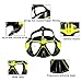 Snorkeling Mask Set, OBOSOE Anti-Fog Scuba Diving Mask with Gopro Camera Adapter Design for Hero HD, Session, Xiaomi Yi Action Camera - Yellow