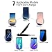 PLESON Fast Wireless Charger, 2 Coils QI Fast Wireless Charging Pad Stand for Samsung Galaxy S9 Plus S9+ S9 Note 8/5 S8 Plus S7 Edge, Standard Charge for iPhone X iPhone 8 iPhone 8 Plus-No AC Adapter