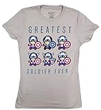 Captain America Kawaii Civil War Greatest Warrior Juniors T-shirt