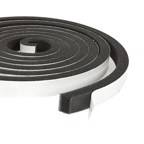 3 Pack Weather Stripping Foam Tape MultiSurface Black Adhesive