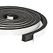 Juvale 3 Pack Weather Stripping Foam Tape - Multi-Surface Black Adhesive Weatherstrip Foam Tape for Home Improvement, Weatherstripping - 10 feet Length