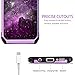 BENTOBEN Case for Samsung Galaxy S8, Case for Samsung S8, Heavy Duty Nebula Galaxy Stars Space Hybrid Soft TPU Hard PC Bumper Shockproof Full Body Protective Phone Case for Galaxy S8, Purple Nebula