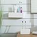 CORNERIA Easy-Store Toothbrush Holder - Bathroom Multi-Purpose Strong Suction Toothbrush Caddy - Detachable (White)