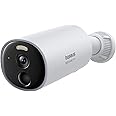 Baseus Security Camera Outdoor, B1 Wireless Solocam with 2K Clarity, 145° Wide View, 210-Day Battery Life, IP67, Built-in 8GB