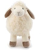 MR ViviCare 8.5" White/Cream Sheep Stuffed Animals for Boys and Girls,Soft and Adorable Lamb Plush Toys for Newborn Babies,Great Gifts on Birthday,Christmas,Baby Shower,Easter,Machine Washable