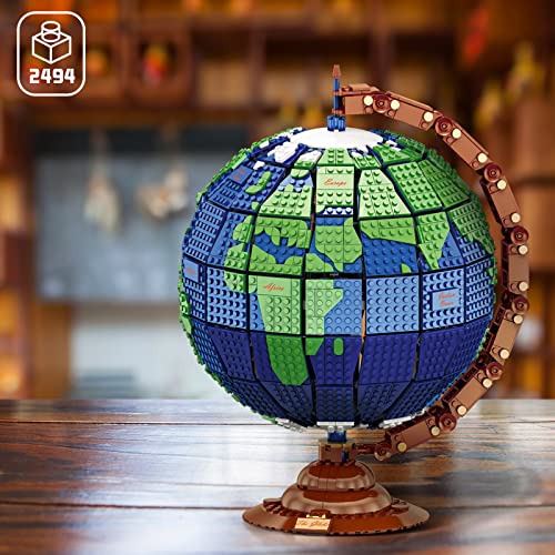 Globe Building Set Model for Adults,Build Home Decor Spinning Earth