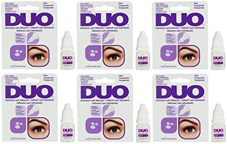 (VALUE PACK OF 6) DUO INDIVIDUAL EYELASH ADHESIVE - CLEAR