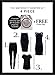 Angel Maternity Bumper Kit: Maternity Clothing that grows with your Baby Bump 4-piece pregnancy clothing set - S, Black