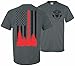 Patriot Apparel Wildland Wild Fire Thin Red Line Firefighter T-Shirt Hotshots Design (Large, Heather Grey)
