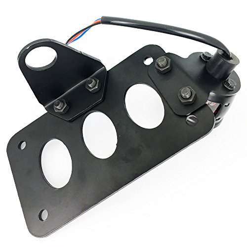 Amazicha LED Tail Light With License Plate Bracket – 3/4 Inch Axle Hole, Fits Harley, Honda, Yamaha & More - View #13