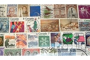 Canada 100 Different Stamps (Stamps for Collectors)