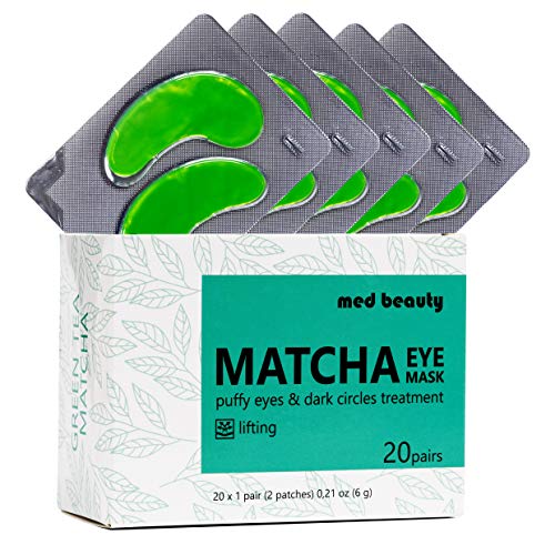 MATCHA Green Tea Under Eye Patches for Dark Circles and Puffiness Under
