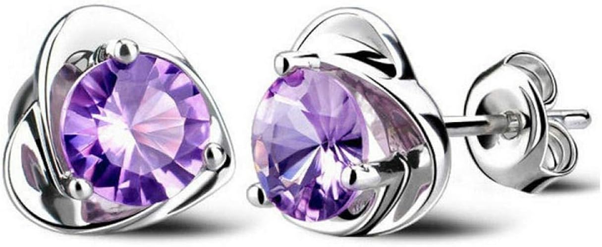 Amazon Co Jp 晋良貿易s925スターリングシルバーレディースアメジストピアスジルコンピアス パープルダイヤモンドが大好き 30 銀メッキ銀 ジュエリー