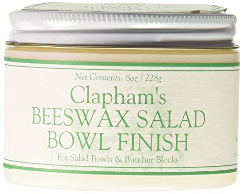 Clapham's Beeswax 870-3008 Salad Bowl Finish, 8-Ounces