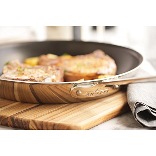 AllClad 4108 NS Stainless Steel TriPly Bonded Dishwasher Safe PFOAfree NonStick Fry Pan