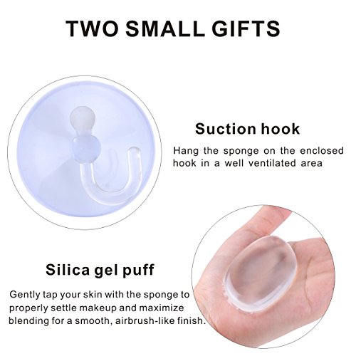 Konjac Sponges Natural Activated Bamboo Charcoal Makeup Cellulose Sponge For Face Cleansing Exfoliating Sensitive Skin Remover with Silicone Sponges Gift Set (4pcs Pack)
