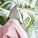 Wake In Cloud - Botanical Duvet Cover Set, Sateen Cotton Bedding, Tropical Green Plant Tree Leaves Pattern Printed, Pink on Reverse, Zipper Closure (3pcs, Queen Size)