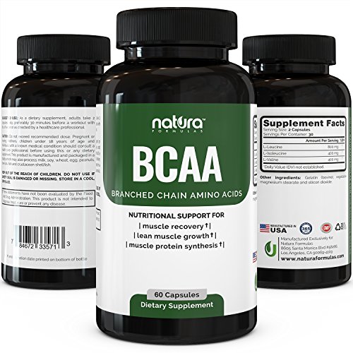 Natura BCAA Capsules All Natural BCAAs for Recovery and Muscle Growth