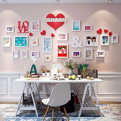 Luyiasi Salon Peinture Moderne Canape Fond Mur Amour Chaud Decoration Murale Salle De Mariage Creative Personnalite Peintures Photo Wall Couleur A Amazon Fr Cuisine Maison