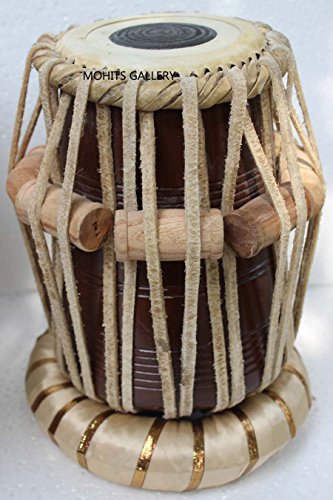 Copper Tabla Drum Set, Professional Decorative Bayan, Best Handmade Dayan with, Hammer, Cushions & Box - Thumbnail 5