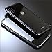 for iPhone Xs Max Case.MACBOU Fashion Magnetic Adsorption Metal Tempered Glass 360° Full Protection Luxury Case Cover for iPhone Xs Max (Black+Transparent)
