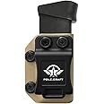 POLE.CRAFT IWB/OWB Magazine Holster Kydex - Mag Carrier Fits: 9mm .40 Double Stack / 9mm .40 Single Stack - P365 1911 Glock 19 19X 17 26 27 28 43 22 23 25 26 27 31 32 33 34 35 37 38 Glock43X .. Mag