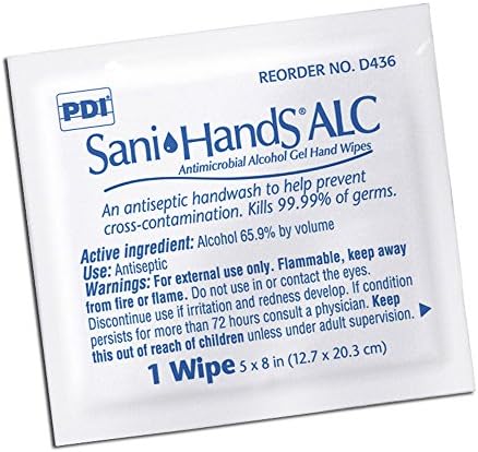 Professional Disposables D43600 Sani-Hands ALC Hand Wipes-1000/Case