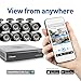 Swann HD (1280 x 720) Security System, 8 Channel DVR with 8 x High Definition 1MP Pro-A850 Weatherproof Aluminum Surveillance Cameras, Motion Detection day/night, HDMI & VGA output, Smartphone Viewing (SWDVK-844008)