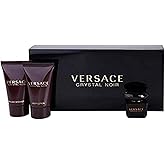 Versace Crystal Noir By Gianni Versace For Women. Set-eau De Parfum .17 OZ Mini & Body Lotion .8 OZ Mini & Shower Gel .8 OZ Mini