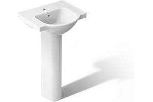Kohler 5265-1-0 Veer 21" pedestal bathroom sink with single faucet hole