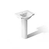 Kohler 5265-1-0 Veer 21" pedestal bathroom sink