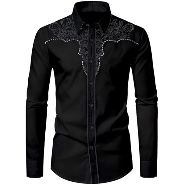 Amazon.com: ZYTECO Men's Western Cowboy Shirt Casual Button Down