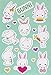 Bellzi Cute Animal Sticker Character Fun Value Pack (5 Sheets) - Decorative Sticker Sheet Collection for Scrapbooking, Calendars, Arts, Kids Crafts, Album, Bullet Journals, Planners, Diaries, Laptops